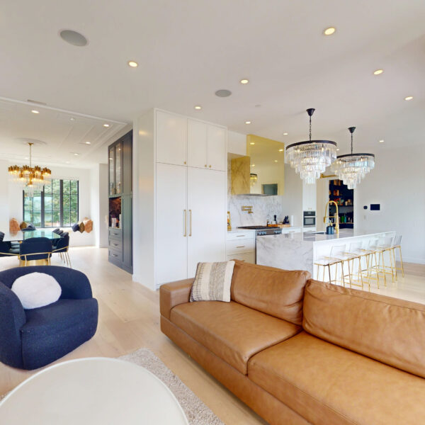 Living area at 2305 W King Edward Avenue, an Arbutus family home in Vancouver